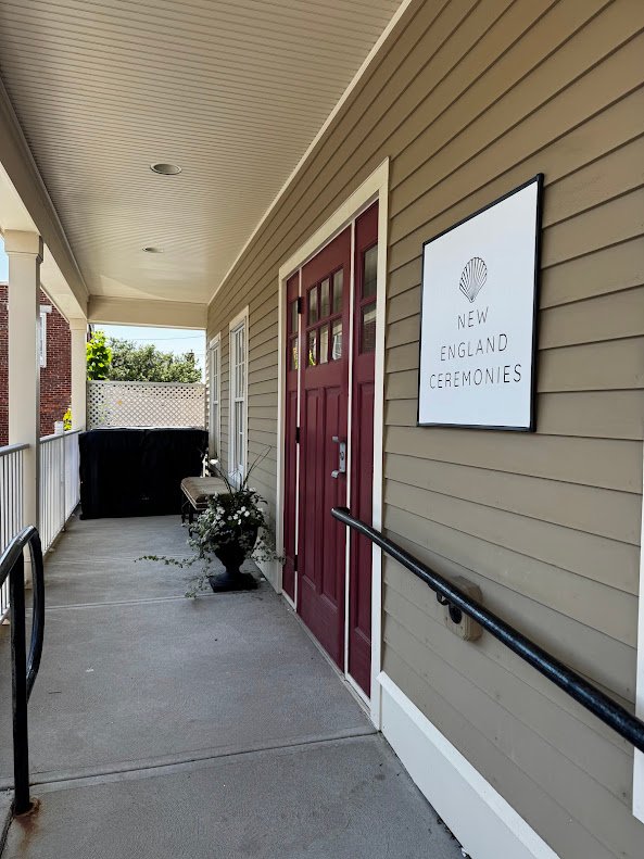 Our welcoming porch is waiting for your ceremony