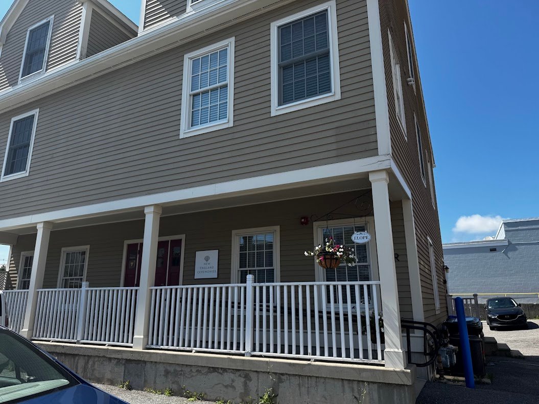 Our building on State Street in Bristol, RI is set behind the storefront buildings